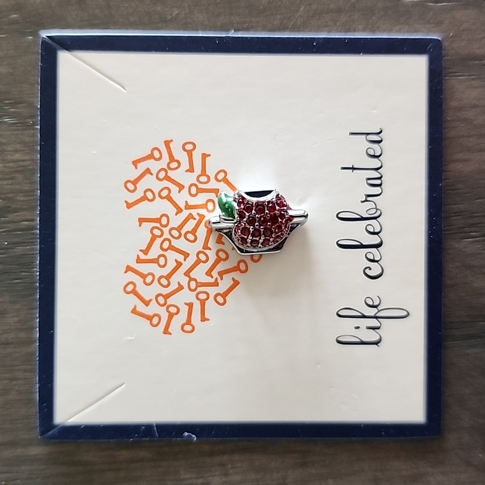 KEEP Collective Pave Red Apple Charm *Retired* NIP